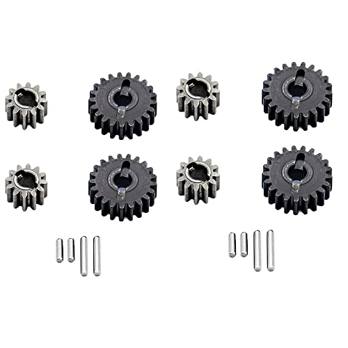 NexaPart RC-Zubehör Metallportal-Achsgetriebe, Lenkbecher, Hinterrad-Sitzgetriebe for 1/24 FMS FCX24 FCX18 Xiaoqi Powder Drunk RC Crawler Upgrade-Teile(4Pairs) von NexaPart