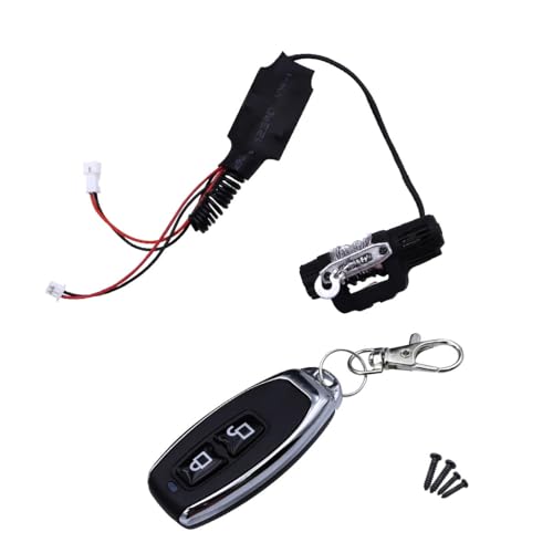 NexaPart RC-Zubehör Modifizierte Frontstoßstange mit Windenfernbedienung, Dachlicht for FMS FCX24 K5 1/24 RC Crawler Auto-Upgrade-Teile(Winch n Controller) von NexaPart