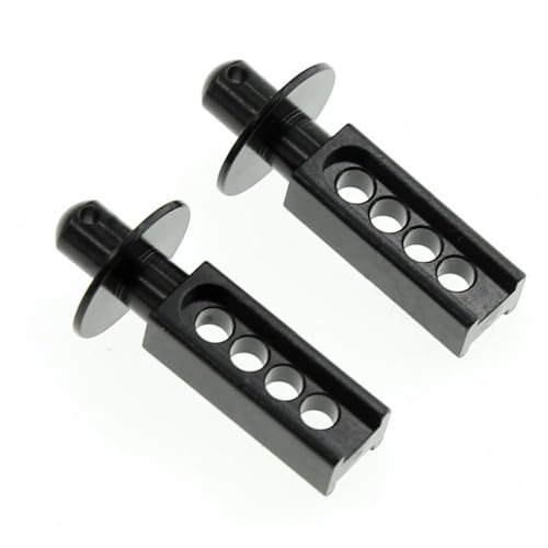 NexaPart RC-Zubehör RC Auto Front Shell Befestigungssäule for 1/16 Mini E-Revo Mini Slash Aluminiumlegierung Karosseriepfosten Simulation Modell Autoteile(2pcs Black) von NexaPart