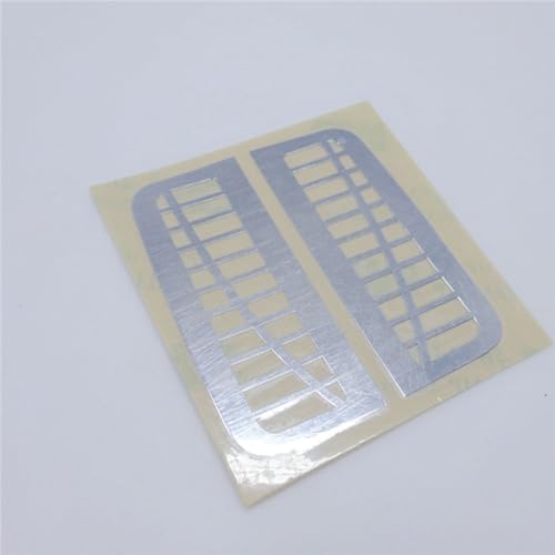 NexaPart RC-Zubehör RC Modell Auto Metall Hinten Fenster Gitter Dekorative Aufkleber Aufkleber for Tamiya 1/14 Man TGX Simulation RC Auto Teile Spielzeug Zubehör von NexaPart