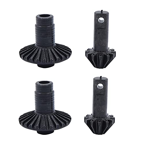 NexaPart RC-Zubehör Universal Metall 12T/24T Vorne Hinterachse Getriebe for TRX4M 1/18 RC Crawler Auto Teile(4PCS) von NexaPart