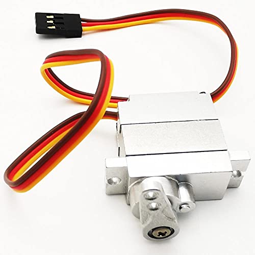 NexaPart RC-Zubehör Upgrade-Metallgetriebe-Servo und Metallarm for MN D91 WPL B1 B14 B16 B24 C14 C24 B36 1:16 Truck 4WD RC Crawler von NexaPart