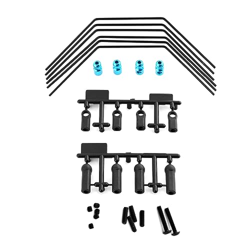 NexaPart RC-Zubehör Vorne Hinten Anti-roll Bar Sway Bar Kit Stabilisator Set 3 Härten 54514 for Tamiya XV01 XV01T PRO FF04 EVO 1/10 RC Auto Upgrade von NexaPart