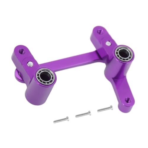 NexaPart RC-Zubehör for 1/14 MJX 14209 14210 CNC Aluminium Modifikation Lenkgruppe Montage mit Lagern for RC Auto Metall Upgrade Teile(Purple) von NexaPart