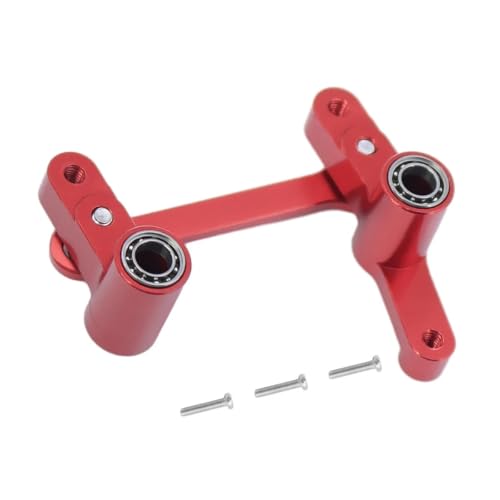 NexaPart RC-Zubehör for 1/14 MJX 14209 14210 CNC Aluminium Modifikation Lenkgruppe Montage mit Lagern for RC Auto Metall Upgrade Teile(Rood) von NexaPart