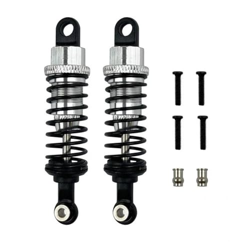 NexaPart RC-Zubehör for 1/18 WLtoys A959 Upgrade-Teile Aluminium-Stoßdämpfer vorne und hinten A949-55 Passend for TOZO C1022 RC-Auto Fernbedienungsspielzeug(Silver) von NexaPart