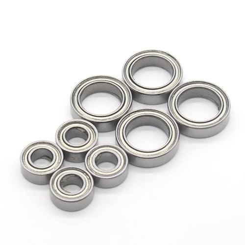 NexaPart RC-Zubehör for HSP 102068 Montieren Kugellager 02138 02139 02079 02080 1/10 Upgrade Teile for 94122 94123 94107 94111 94155 94166 94177 94188(Silver) von NexaPart