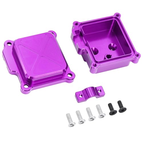 NexaPart RC-Zubehör for Hyper Go 14210 14209 Metallempfängerbox Schutzhülle ESC Radio Elektronisches Fach for RC-Auto-Upgrade Ersatzteil 14320B(Purple) von NexaPart