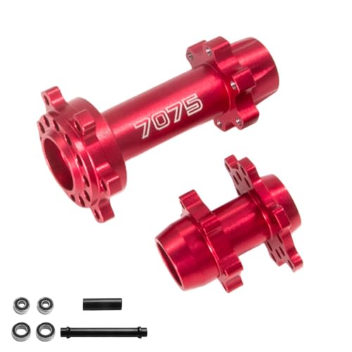 NexaPart RC-Zubehör for LOSI 1/4 Promoto-MX Elektrische Motorrad Aluminium Legierung 7075 Vorder-Und Hinterachsen 262012 RC(Rood) von NexaPart