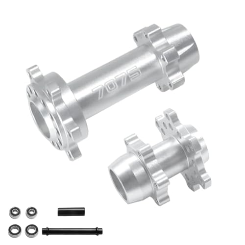 NexaPart RC-Zubehör for LOSI 1/4 Promoto-MX Elektrische Motorrad Aluminium Legierung 7075 Vorder-Und Hinterachsen 262012 RC(Silver) von NexaPart