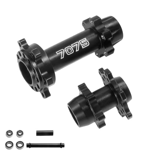 NexaPart RC-Zubehör for LOSI 1/4 Promoto-MX Elektrische Motorrad Aluminium Legierung 7075 Vorder-Und Hinterachsen 262012 RC(Svart) von NexaPart
