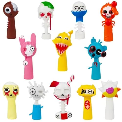 NexaSymphy Sprunki-Figuren, Sprunki-Cartoon-Figuren, PVC, bunte Actionfiguren für Kinder, 12 Stück von NexaSymphy