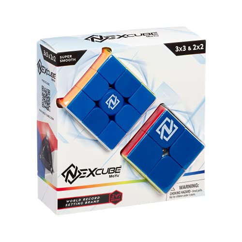 Nexcube 3x3 & 2x2, Speed Cube für Kinder ab 8 Jahren, Magic Cube für Speedcuber, Zauberwürfel Puzzle von Goliath