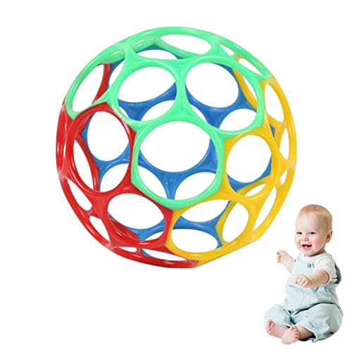 Greifball für Babys, Baby Spielzeug Greifball Oball Klassischer Ball Baby Sensorische Bälle Flexibler und leicht zu handhabender Ball Frühkindliche Lernspielzeuggeschenke für Neugeborene (11.5cm) von Nexoria