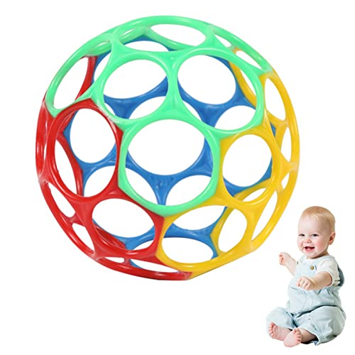 Greifball für Babys, Baby Spielzeug Greifball Oball Klassischer Ball Baby Sensorische Bälle Flexibler und leicht zu handhabender Ball Frühkindliche Lernspielzeuggeschenke für Neugeborene (15cm) von Nexoria