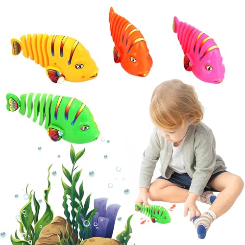 Nexoria Wackelfischspielzeug, 4 Stück Interaktives Eltern-Kind-Spielzeug Fisch Spielzeug Fischspielzeug Für Jungen Und Mädchen (zufällige Farbe) von Nexoria