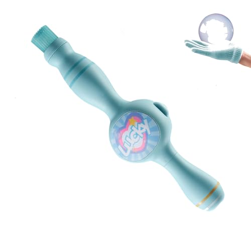 Seifenblasen Maschinenstab mit Buntem Licht, Rauch Seifenblasenmaschine Seifenblasenpistole mit LED Automatisches Sprudeln Und Beschlagen SeifeSeifenblasen Maschinensnblasenmaschine für Party (D) von Nexoria