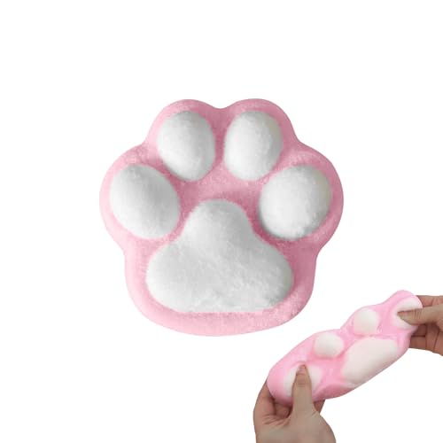 Katzenpfoten Squeeze Spielzeug - 10cm Quetschspielzeug Lustig Groß Cat Paw Toys Antistressball für Erwachsene Kinder (Rosa) von Nexoria