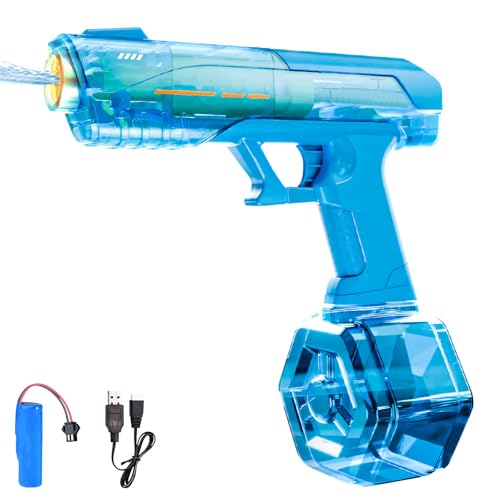 Wasserpistole Elektrisch, Automatische Wasserpistole mit Großer Kapazität Wasserpistole Erwachsene Wasserspritzpistole Elektrisch 28-32 Ft Wasserspielzeug Pool Spielzeug für Kinder (Blau) von Nexoria