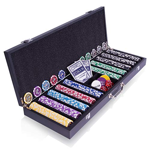 Holz-Pokerkoffer „Wooden Black Edition” 500 abgerundete Ocean-Champion-Chips Laserchips Poker-Set 2 Kunststoff-Karten Decks Schwarz Texas Holdem Holz-Pokerkoffer „Wooden Black Edition” 500 abgerundete Ocean-Champion-Chips Laserchips Poker-Set 2 Kunststoff-Karten Decks Schwarz Texas Holdem von Nexos Trading
