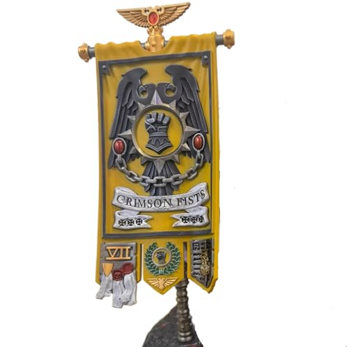 WH 40K Imperial Fists Army Banner 1 Pack-Compatible with 1:18 Scale 3D Printing Resin Weapon Action Figures Applicable to Joytoy Products von Next Fig