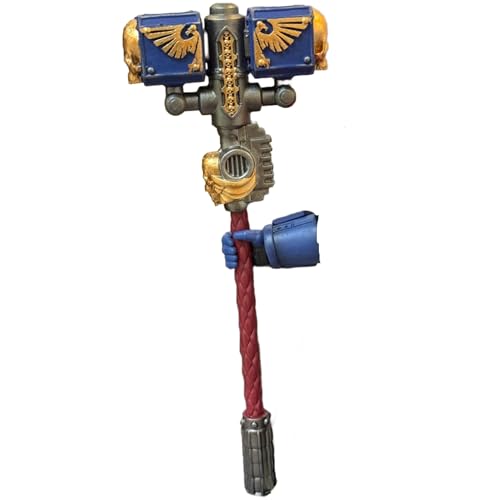 WH 40K Ultramarines Victrix Honour Guard Hammer Waffen, 1 Packung, kompatibel mit 3D-Druckharz-Waffen-Actionfiguren im Maßstab 1:18, anwendbar für JOYTOY-Produkte von Next Fig