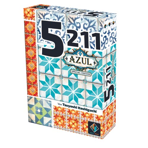 Next Move Games, 5211: Azul Special Edition, Familienspiel, Kartenspiel, 2-5 Spieler, Ab 8+ Jahren, 20 Minuten, Deutsch von Asmodee