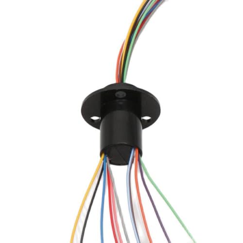 1PCS -Schlupfringanschluss 2 4 6 8 12 24 Kanaldrähte 2a 12. 5mm 15. 5mm Rotationskollektorring für elektrische Geräte Esstischgelenk kompatibel mit verschiedenen Anwendungen(Dia.12.5mm 12CH 2A) von NexusDrive
