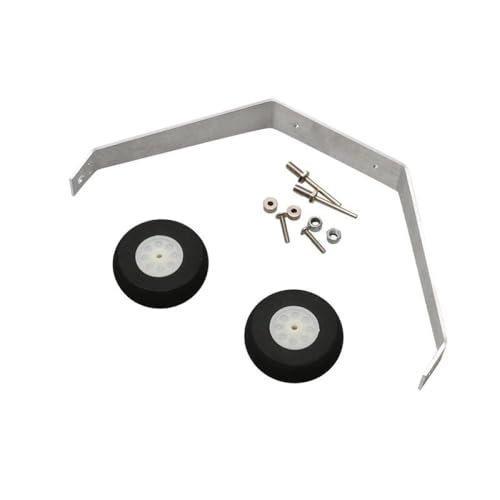 1Set -Aluminium -Fahrwerk mit Schwammrädern Wellenachse und fester Schraube für RC Electric Fixed Fling Aircraft Model vorderen Heckreifen kompatibel mit den meisten DIY -Flugzeugmodellen(Level 20-25) von NexusDrive