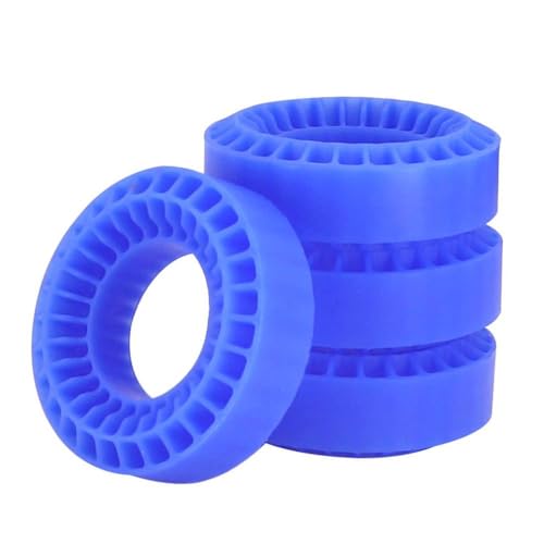 NexusDrive 1,0 -Zoll -Reifen mit Gummi -Einsatzschaum kompatibel mit 55 x 20 mm für 1/18 1/24 Skala RC Crawler Cars Scx24 AX24 Enduro24 Upgrade -Teile für Crawler -Modelle(Blue) von NexusDrive