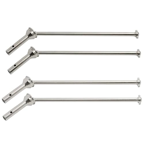 NexusDrive 1/8 Skala RC Car Stahlantriebswelle vorne Heck -Upgrade -Teile, die mit berüchtigten Modellen ausgestoßenen Modellen kompatibel sind(Front Rear Silver) von NexusDrive