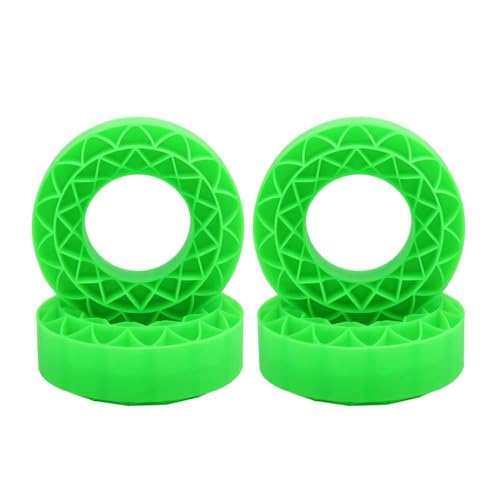 NexusDrive 1,9 Zoll weiches Kickgel -Einsatzreifen 106x42mm kompatibel mit 1 10 -Skala -RC -Crawler -Rigs wie III CJ7 BRX01 TF2 Gen8 und ähnlichen Modellen(Green 4 pcs) von NexusDrive