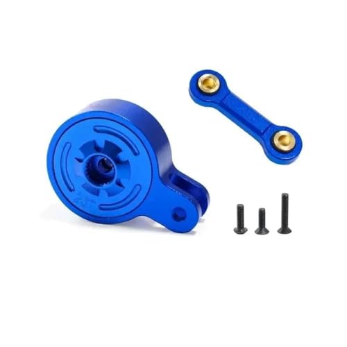 NexusDrive 1 10 4WD 3S 1 8 Mojave 4S RC Car Servo Arm Saver mit 23T 25T Metall Fixed Link Upgrade -Teile kompatibel mit 1 10 Scale Off Road Vehicles(23T Blue) von NexusDrive