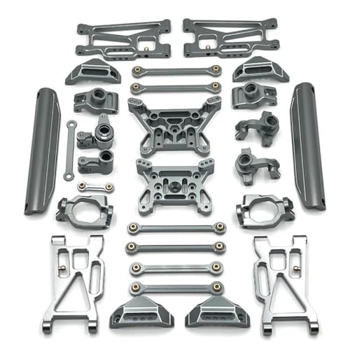NexusDrive 1 10 RC -Auto -Upgrade -Teile 10208 Metall vorne Heckschwung Arm Lenkung Cup Hub -Linkstangenschockturm mit 1 10 -Skala -RC -Modellen kompatibel(Grey) von NexusDrive