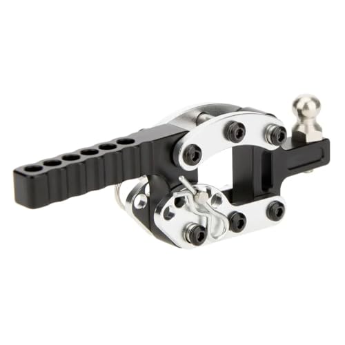 NexusDrive 1 10 Skala RC Anhängerkupplungskupplungs -Haken -Drop -Hitch -Empfängerzubehör, das mit RC -Fahrzeugen kompatibel ist(Black) von NexusDrive