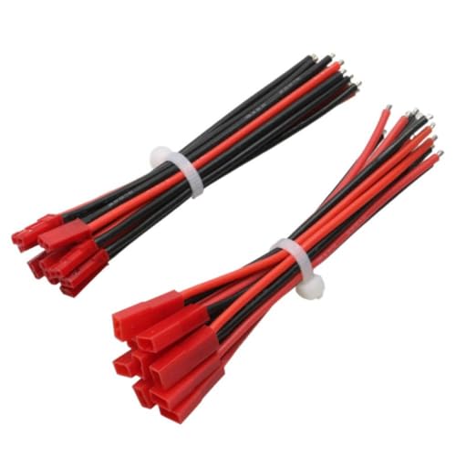NexusDrive 10Pairs 18/20/22/200AWG JST Männlicher weiblicher Stecker L10/17/20 cm kompatibel mit RC -Modellteilen für Bootsauto -Flugzeuge(24AWGx10cm) von NexusDrive