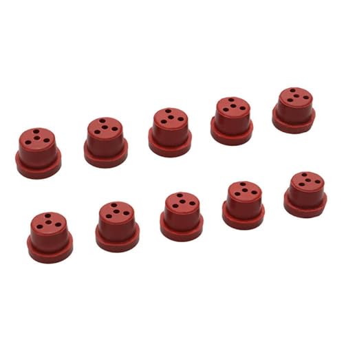 NexusDrive 10pcs Gummi -Kraftstoff -Tank -Stecker Ölleckstopper für RC -Modell Flugzeug -DIY -Flugzeug -Teile, die mit verschiedenen RC -Modellen kompatibel sind(Red for Gasoline) von NexusDrive