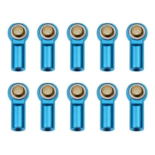 NexusDrive 10pcs M3 Aluminium -Link -Bonbuge -Endkugelgelenk mit 1 10 -Skala -RC -Auto -Crawler -Rennmodellen wie D110 kompatibel(Blue) von NexusDrive
