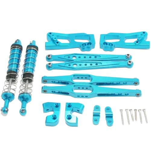 NexusDrive 12428 12423 12428-a/b/c RC-Auto Ersatzteile Metall Hinterachse Hauptstrahl-Upgrade-Kit kompatibel mit verschiedenen RC-Modellen(Blue) von NexusDrive