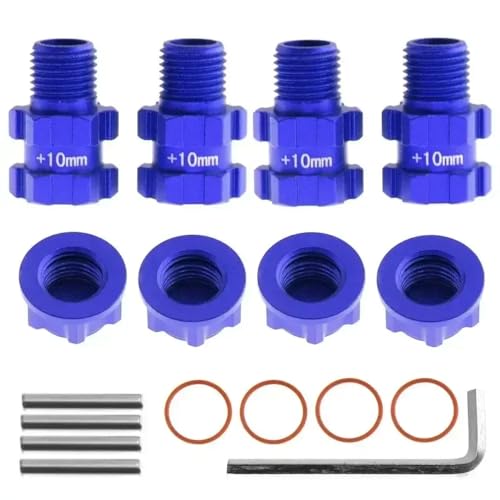 NexusDrive 14 mm bis 17 mm Rad Sechskantadapter, kompatibel mit 1 10 Skala 3s RC -Autos FITS -Wirbel -Upgrade -Teile(Blue) von NexusDrive