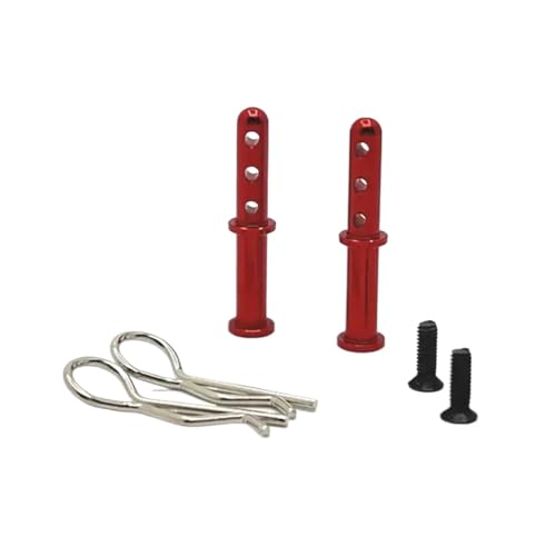 NexusDrive 144001 144010 144016 124016 124017 124018 124019 Riaario Metall Body Mount Post Säule für RC -Auto -Upgrade -Teile, die mit verschiedenen 1 10 -Skalierungsmodellen kompatibel sind(Red) von NexusDrive