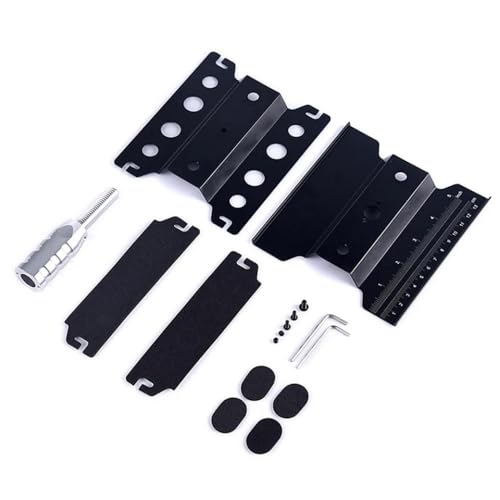 NexusDrive 1PCS Metall RC Reparaturständer mit Werkzeugfach, kompatibel mit 1/10 1/12 Skala RC -Crawler und Autowartung für Modell -II -Fahrzeuge(Black) von NexusDrive
