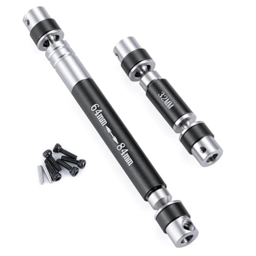 NexusDrive 1Pair Stahlantriebswell -Mittel -Links mit 1 24 SCX24 AXI00001 2 4 5 6 90081 RC Crawler Upgrade -Ersatzteile(for 90081 04-Black) von NexusDrive