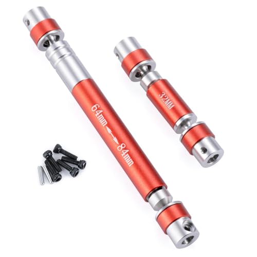NexusDrive 1Pair Stahlantriebswell -Mittel -Links mit 1 24 SCX24 AXI00001 2 4 5 6 90081 RC Crawler Upgrade -Ersatzteile(for 90081 04-Red) von NexusDrive