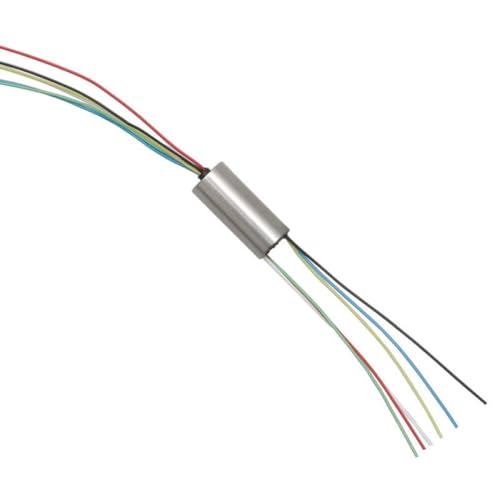 NexusDrive 1pcs 1-2A 4Ch 6Ch leitfähiger Schlupfring 360 Grad Drehdurchmesser 5,5 mm 6 mm 8 mm mit AWG28-Drahtverkompatibel mit Drone-Kollektorringen elektrischer Stecker(Dia. 6mm 6CH) von NexusDrive