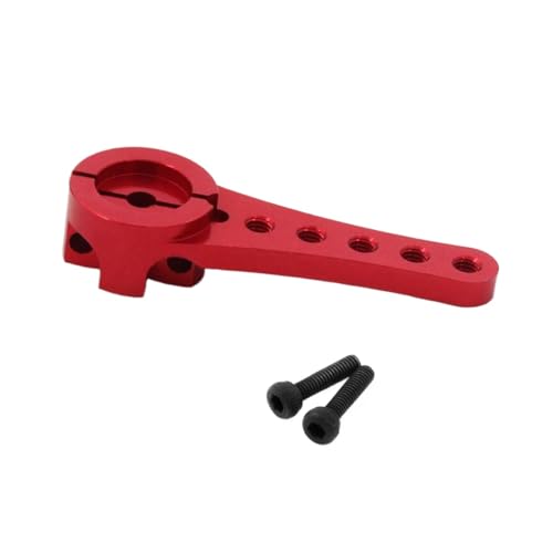 NexusDrive 1pcs 46mm Aluminium 25T Lenks Servo Arm Horn für RC -Auto -Crawler -Teile kompatibel mit großem Drehmoment Digital Coreless Servos(Red) von NexusDrive