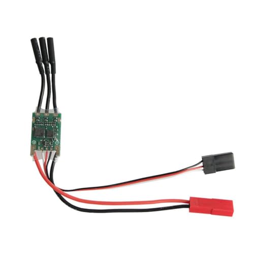NexusDrive 1pcs 6,4 V bis 12,6 V 2s bis 3s 15A bürstenlosen ESC -Geschwindigkeitsregler mit BEC -Modul kompatibel mit F3P RC -Flugzeugmodellen und ähnlichen RC -Flugzeugteilen(ESC w Wire 1 w JST) von NexusDrive
