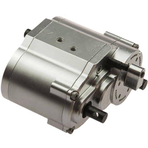 NexusDrive 2 Speed Metal Getriebe Getriebeübertragungsfall Upgrade Teil kompatibel mit 1 10 -Skala -RC -Crawler -Autos von NexusDrive