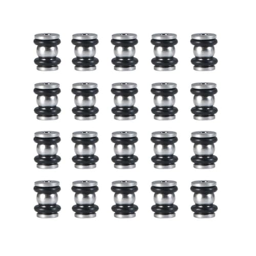NexusDrive 20pcs Link Rod End Ball Headhalter Spurstange Endkugelgelenke kompatibel mit 1 24 -Skala SCX24 -Serie Crawler -Upgrade -Teile für RC -Autofahrzeugmodelle von NexusDrive