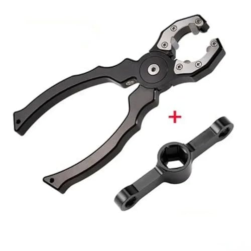 NexusDrive 2204 bürstenloser Motorverriegelungsschmelzwerkzeug für M3 M4 M5 Requisis Adapter Schnellfreisetzungsmotor Grip Plier Treiber kompatibel mit RC Quadcopter -Teilen(Black Spanner) von NexusDrive